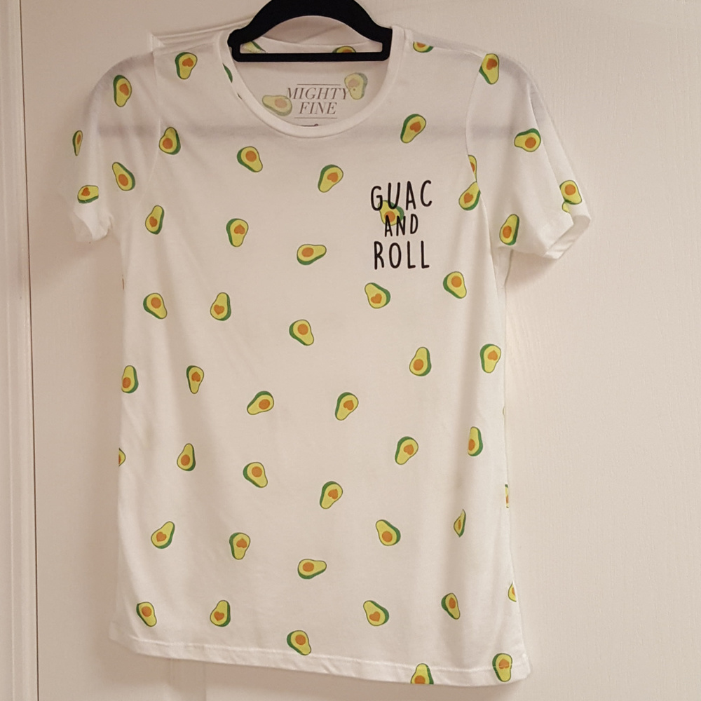 Mighty Fine Avocado Guac and Roll T-shirt Graphic Tee